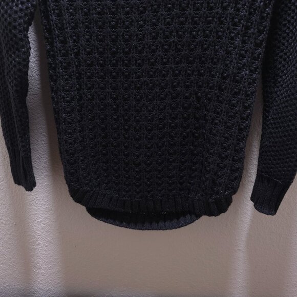 Calvin Klein Chunky Knit Black Sweater‎ | Size Small - Picture 5 of 11